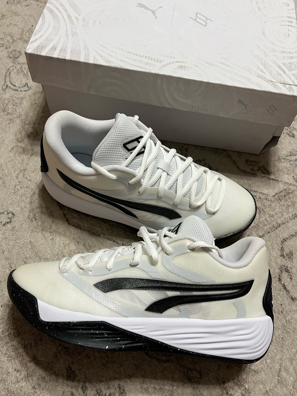 PUMA Stewie 2 Team "White Black" basketball sneakers